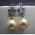 New Style Fashion 12MM Round Shell Pearl Earrings